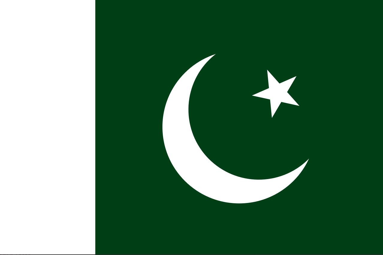 The flag of Pakistan
